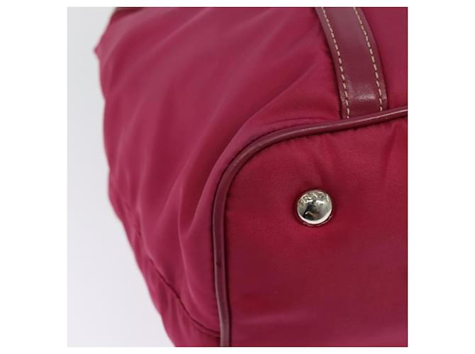 Borsa Tote PRADA Nylon 2way Rosa Argento Auth ki5875 - vista 14