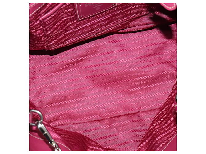 Borsa Tote PRADA Nylon 2way Rosa Argento Auth ki5875 - vista 18
