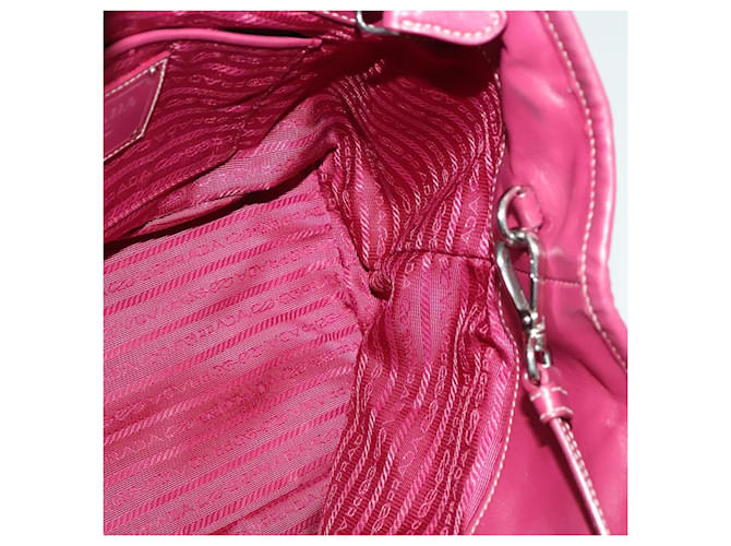 Borsa Tote PRADA Nylon 2way Rosa Argento Auth ki5875 - vista 19