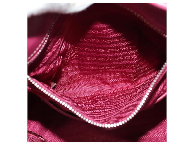 Borsa Tote PRADA Nylon 2way Rosa Argento Auth ki5875 - vista 21