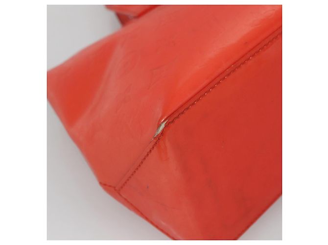 LOUIS VUITTON Monogram Vernis Wilshire PM Tasche Orange Sonnenuntergang M93644 Auth BA4975 - Ansicht 11