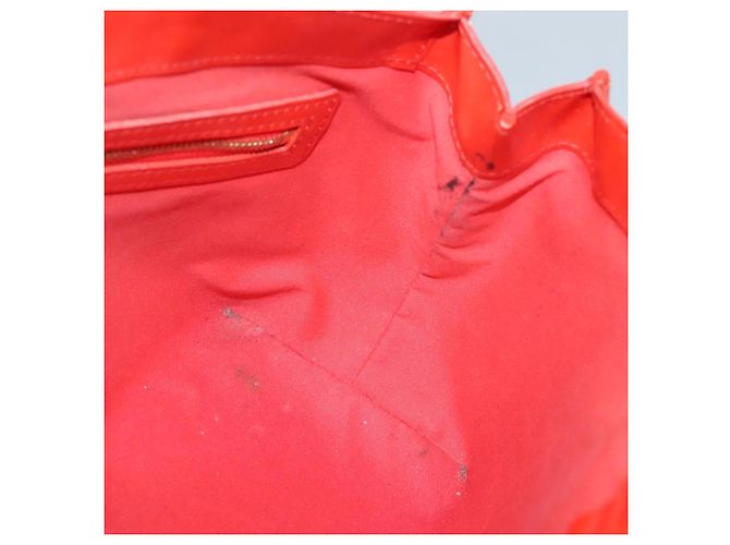 LOUIS VUITTON Monogram Vernis Wilshire PM Tasche Orange Sonnenuntergang M93644 Auth BA4975 - Ansicht 16
