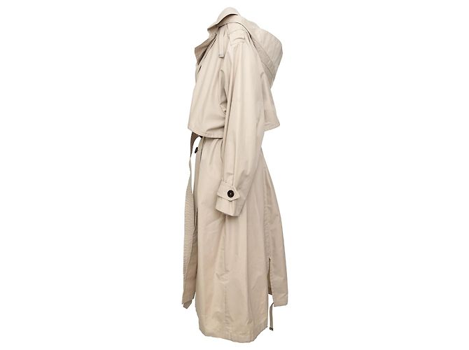 Abrigo Trench Max Mara The Cube de algodón beige - vista 2