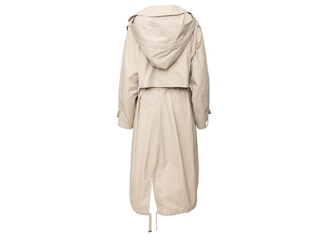 Abrigo Trench Max Mara The Cube de algodón beige - vista 3