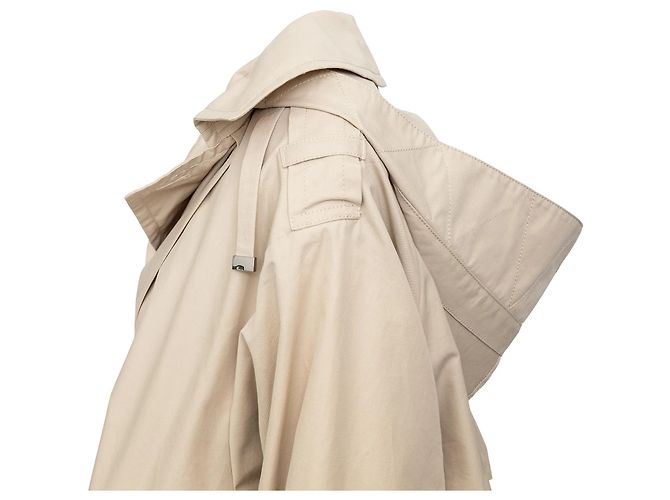 Abrigo Trench Max Mara The Cube de algodón beige - vista 4
