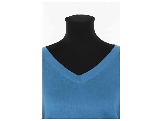 Loro Piana Pull en cachemire bleu - vue 2