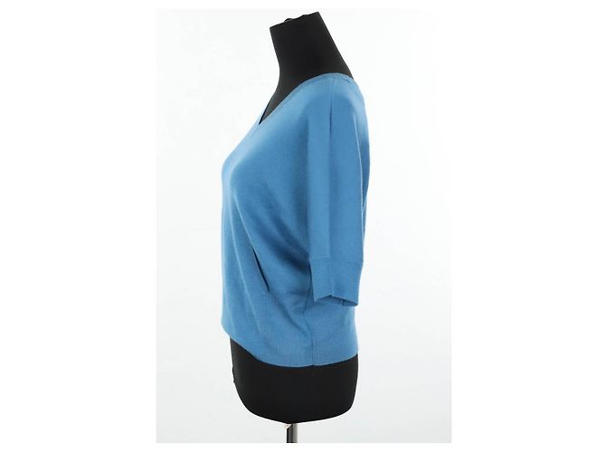 Loro Piana Pull en cachemire bleu - vue 4