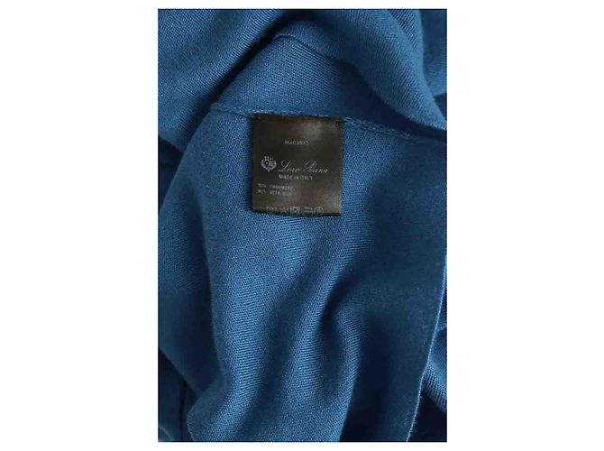 Loro Piana Pull en cachemire bleu - vue 6