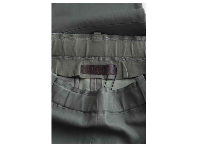 Stouls Leggings in pelle grigia Grigio - vista 5