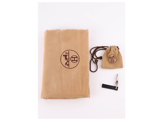 Borsa Hermès Herbag in tela e pelle nera Nero - vista 5