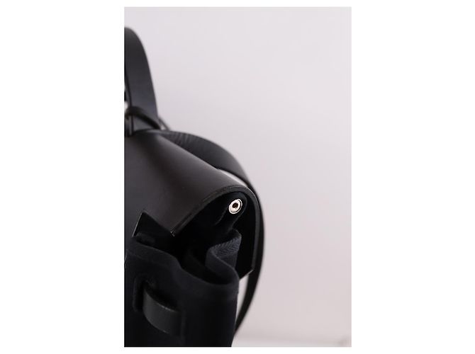 Borsa Hermès Herbag in tela e pelle nera Nero - vista 9