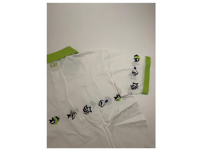Polo Vintage Dior Bianco Verde M - vista 12