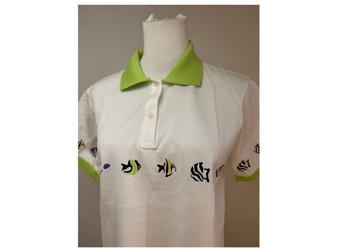 Polo Vintage Dior Bianco Verde M - vista 14