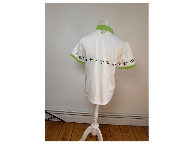 Polo Vintage Dior Bianco Verde M - vista 15