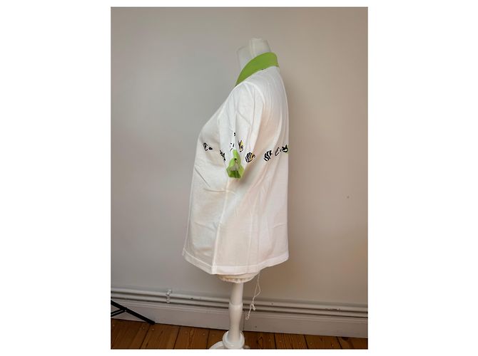 Polo Vintage Dior Bianco Verde M - vista 2