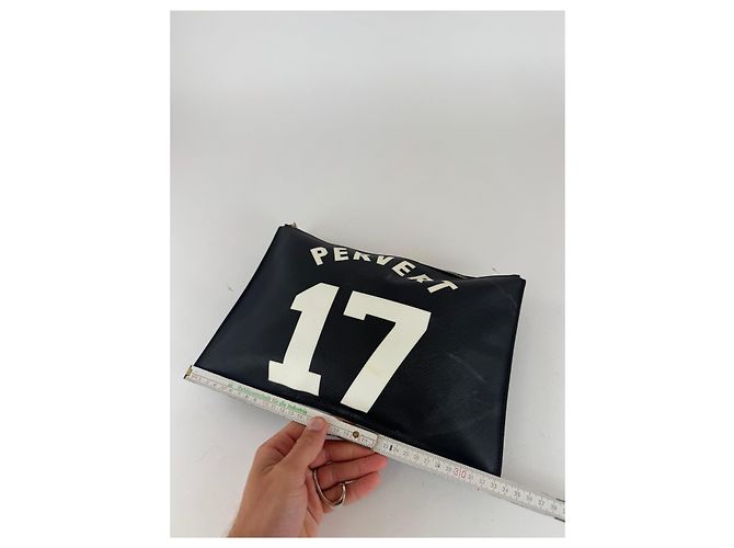 Givenchy Leder Clutch Schwarz Pervert 17 - Ansicht 12