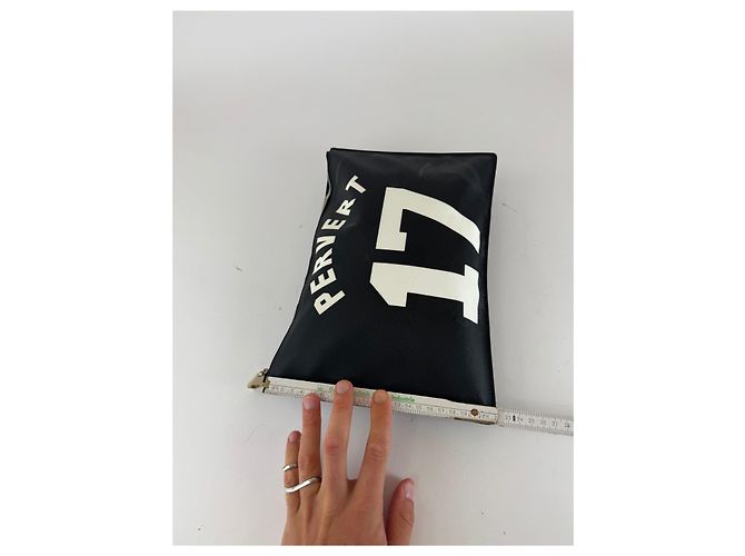 Givenchy Leder Clutch Schwarz Pervert 17 - Ansicht 13