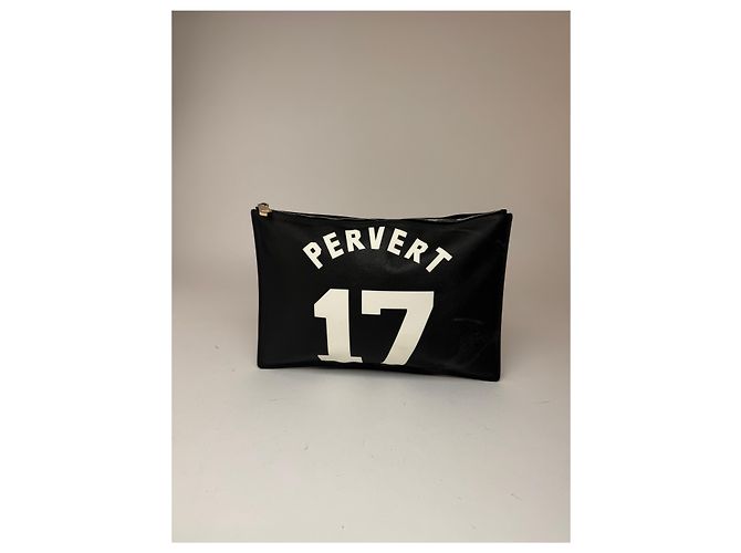 Givenchy Leder Clutch Schwarz Pervert 17 - Ansicht 14