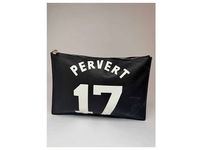 Givenchy Leder Clutch Schwarz Pervert 17 - Ansicht 6