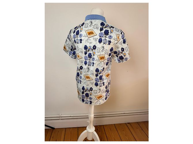 Polo Vintage Dior Blu Bianco L Multicolore - vista 3