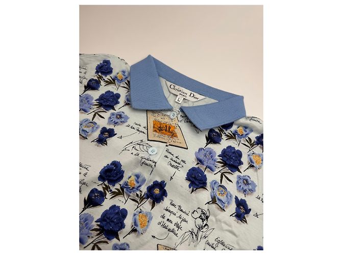 Polo Vintage Dior Blu Bianco L Multicolore - vista 5