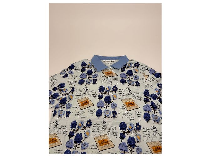 Polo Vintage Dior Blu Bianco L Multicolore - vista 7