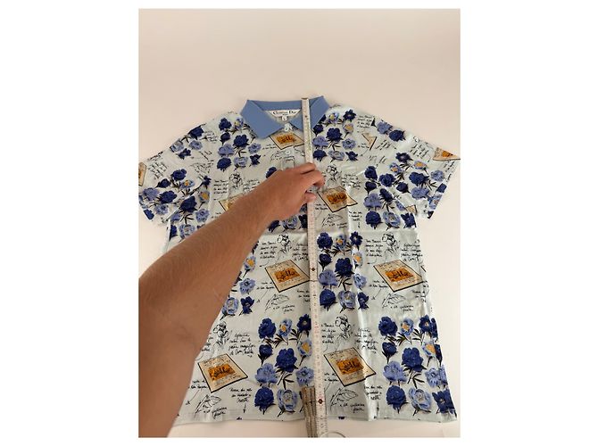 Polo Vintage Dior Blu Bianco L Multicolore - vista 8