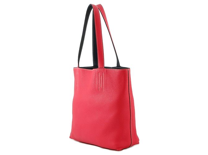 Borsa Tote Double Sens 28 di Hermès Blu - vista 3