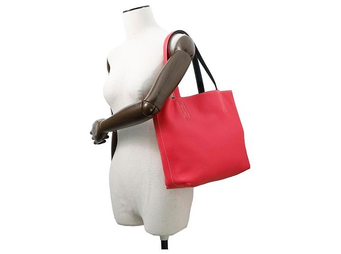 Borsa Tote Double Sens 28 di Hermès Blu - vista 5