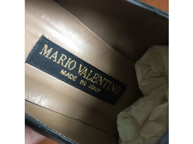 Autre Marque Schwarze Leder Schuhe Mario Valentino - Ansicht 7