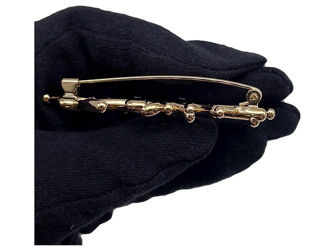 Spilla in metallo dorato Louis Vuitton D'oro - vista 5