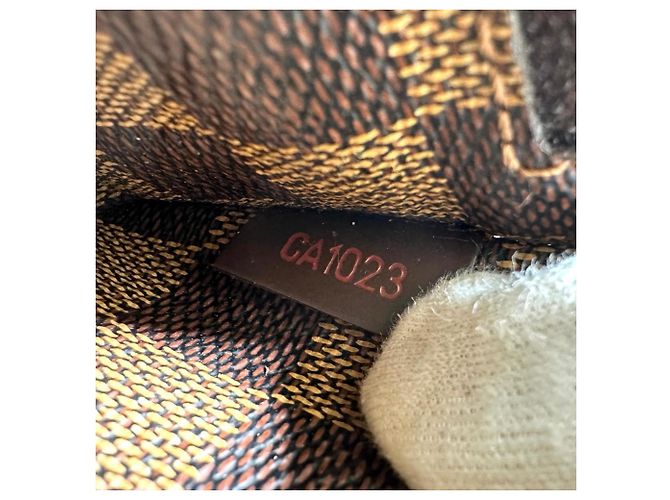 Borsa a tracolla in tela Damier Geronimos di Louis Vuitton Damier ebene - vista 13
