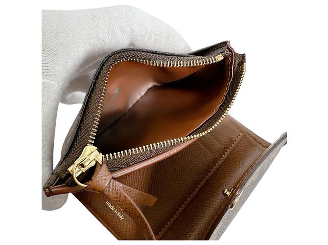 Cartera plegable Victorine Monogram Louis Vuitton Castaño - vista 10
