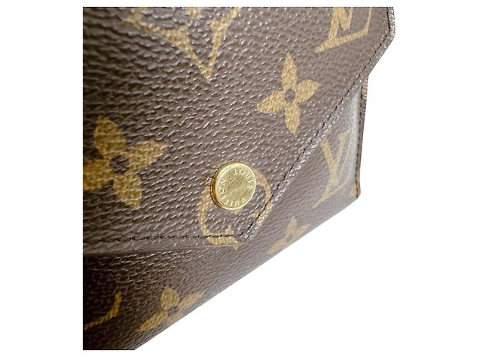 Cartera plegable Victorine Monogram Louis Vuitton Castaño - vista 7