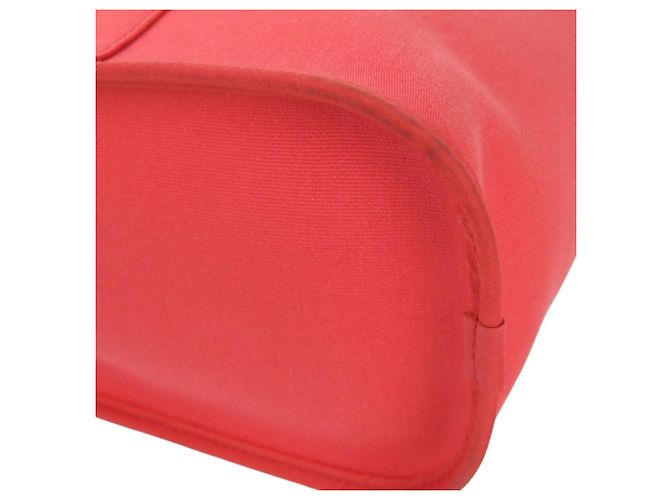 Hermès Cabag PM 2-Wege Officier Canvas Tote Bag Rot - Ansicht 10