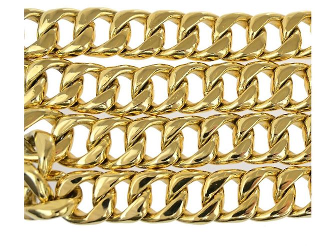 Cintura a catena spessa CC di Chanel placcata oro D'oro - vista 4