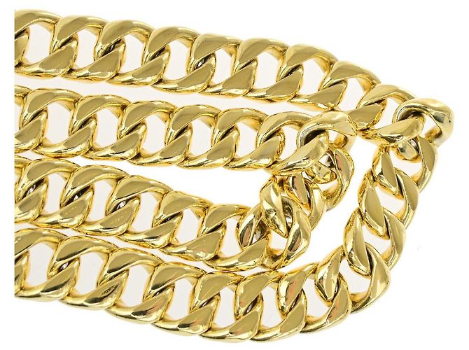 Cintura a catena spessa CC di Chanel placcata oro D'oro - vista 5