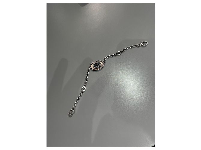 Bracciale a Catena GG Marmont di Gucci Argento - vista 4