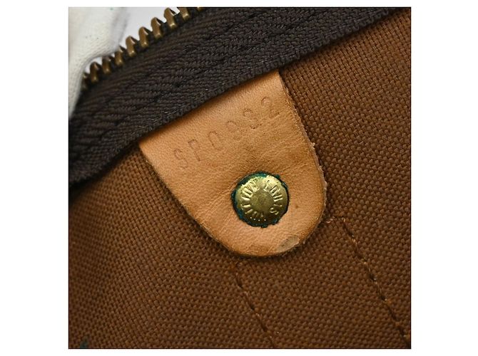Borsa Keepall Louis Vuitton in tela Monogram 50 Marrone - vista 7