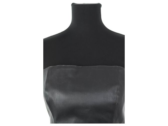 Jitrois Schwarzes Leder-Bustier - Ansicht 2