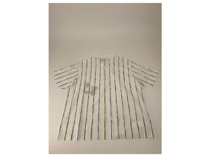 Polo Vintage Dior Stripes Nero Bianco Giallo 36/S - vista 13
