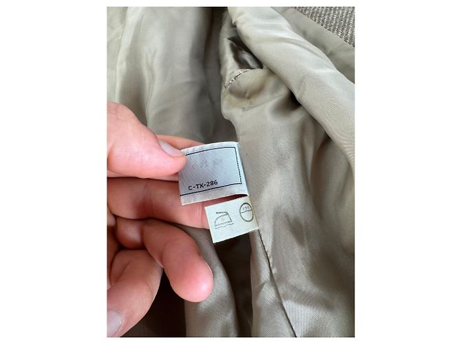 Trench de Lana Vintage Dior M Marrón Castaño - vista 12