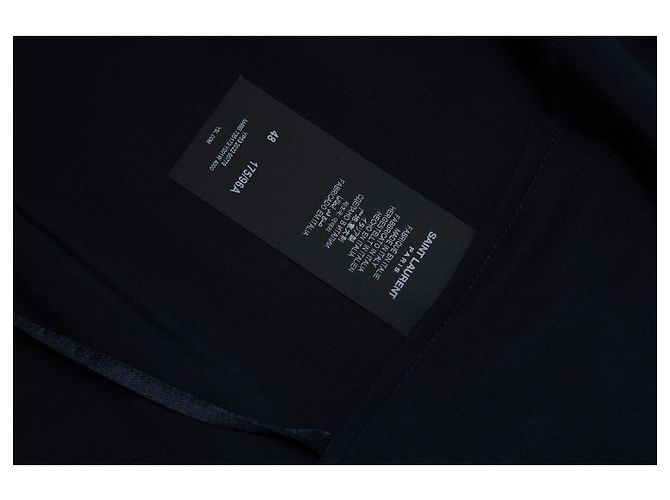 Saint Laurent, blauer Seidenkimono 2022 - Ansicht 8