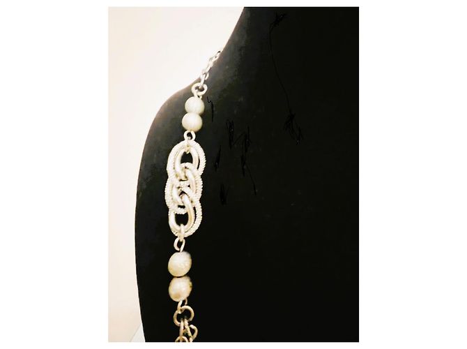 Splendida collana DOLCE & GABBANA catena doppia argento - vista 10