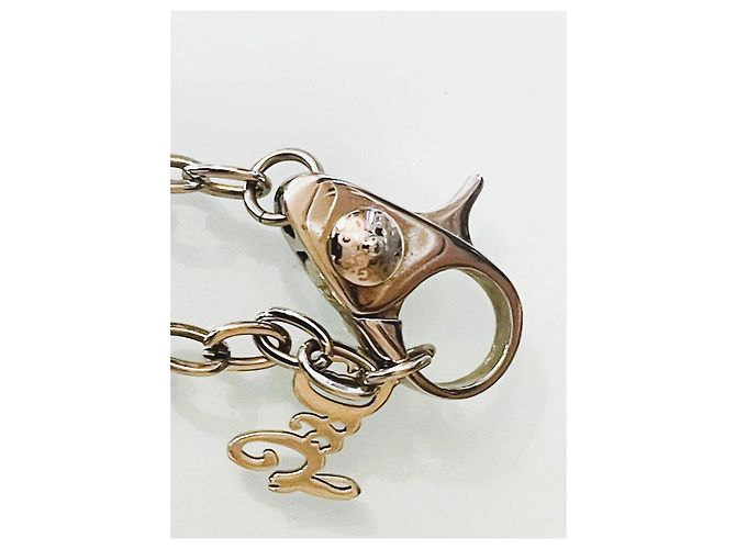 Splendida collana DOLCE & GABBANA catena doppia argento - vista 3
