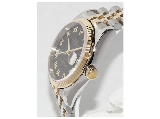 Rolex Datejust Au750 Edelstahl Schwarz - Ansicht 4