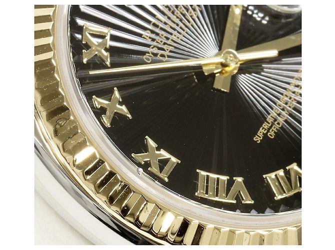 Rolex Datejust Au750 Edelstahl Schwarz - Ansicht 6