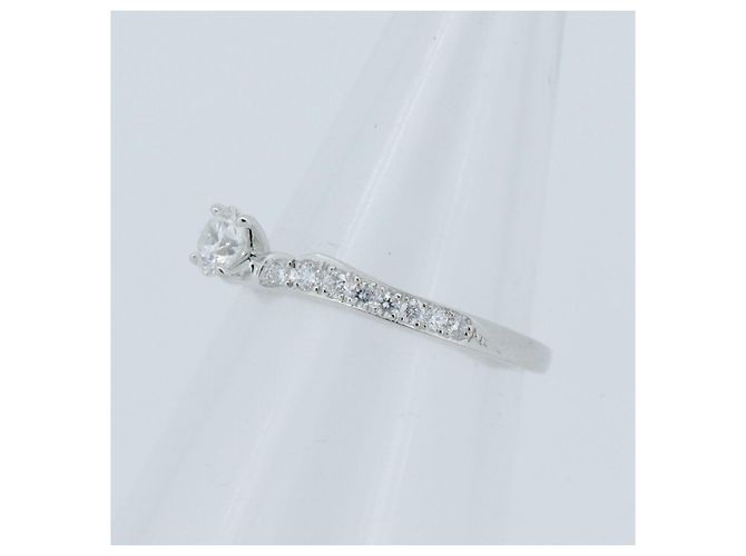 Autre Marque Pt950 Diamantring Niwaka Karahana Silber - Ansicht 2