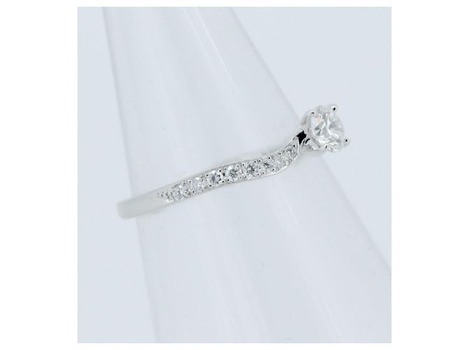Autre Marque Pt950 Diamantring Niwaka Karahana Silber - Ansicht 3