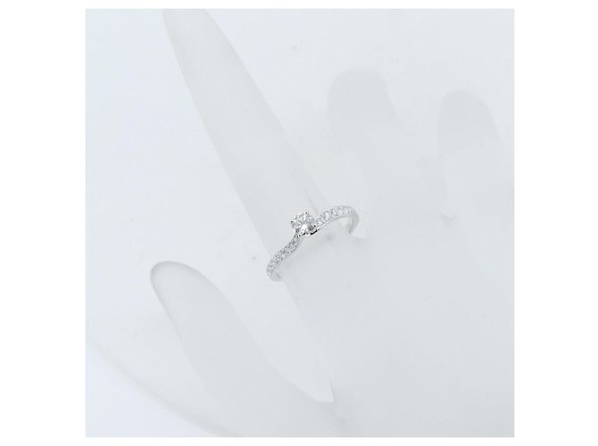 Autre Marque Pt950 Diamantring Niwaka Karahana Silber - Ansicht 6